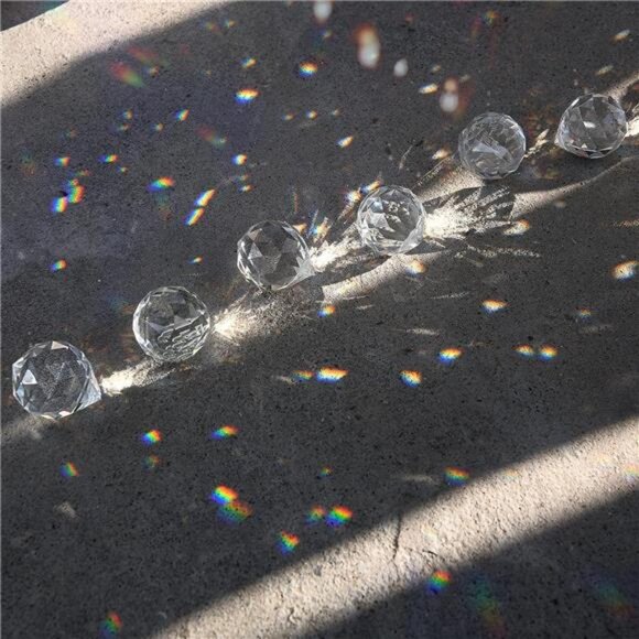 20pcs 0.8"/20mm Crystal Suncatcher Prism for Windows Hanging, Crystal Prisms - Picture 2 of 7